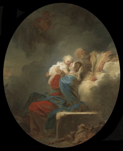The Rest on the Flight to Egypt, n.1774 tekijältä Jean Honore Fragonard
