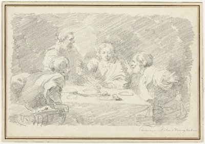 Illallinen Emmauksessa tekijältä Jean Honore Fragonard