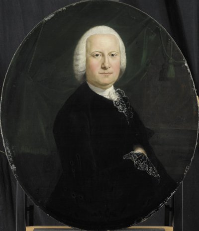 Vuonna 1742 valitun hollantilaisen Itä-Intian yhtiön Rotterdamin kamarin johtajan Adriaan du Boisin muotokuva tekijältä Jean Humbert