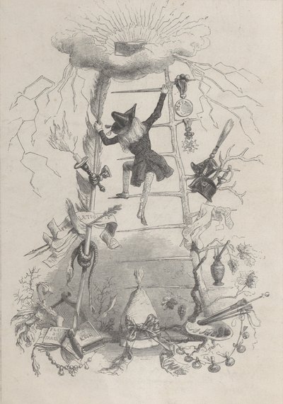 Kuvitus Jerome Paturotissa, Louis Reybaud, Pariisi, 1846, n. 1846. tekijältä Jean Ignace Isidore Gérard