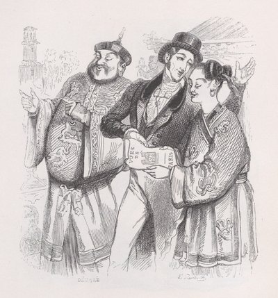 Jean Pariisin teoksesta The Complete Works of Béranger, 1836. tekijältä Jean Ignace Isidore Gérard