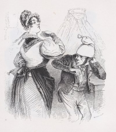 Kolmas aviomies Bérangerin täydellisistä teoksista, 1836. tekijältä Jean Ignace Isidore Gérard