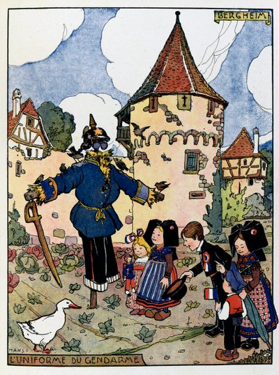 Das glückliche Elsass; Die Uniform des Gendarmen in Bergheim von Jean-Jacques (1873-1951) Waltz