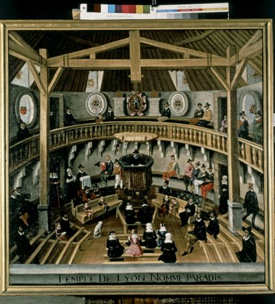 PROTESTANTISMI (kalvinismi): Paratiisin temppeli vuonna 1564. tekijältä Jean Jacques (after) Perrissin