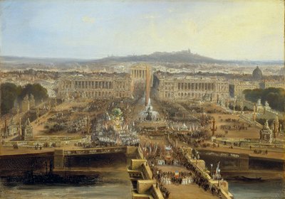 Sopimuksen juhla 21. toukokuuta 1848 Champ-de-Marsissa 1848. tekijältä Jean Jacques Champin