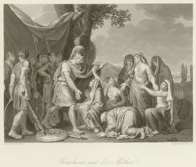 Coriolanus ja hänen äitinsä tekijältä Jean Jacques Francois Lebarbier