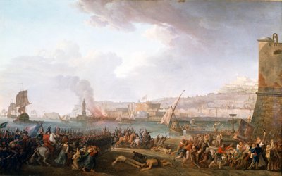 Kenraali Championetin komentaman Ranskan armeijan tulo Napolissa, 21.1.1799. Taurel Jean Jacques François