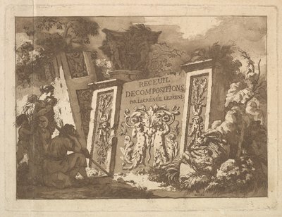 Etukappale, Recueil de Compositions par Lagrenée Le Jeune Collection of Compositio..., 1782. tekijältä Jean Jacques Lagrenee