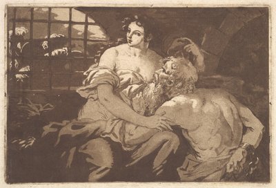 Roman Charity, albumissa, joka sisältää Recueil de Compositions par..., 1782-1821. tekijältä Jean Jacques Lagrenee