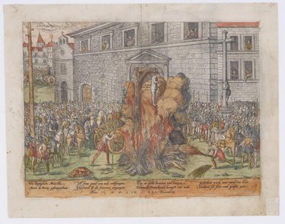 Anne du Bourgin teloitus 23. joulukuuta 1559 1568 tekijältä Jean Jacques Perrissin