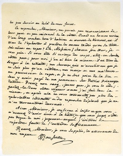 Jean Jaques Rousseaun kirje 15. heinäkuuta 1764. tekijältä Jean Jacques Rousseau