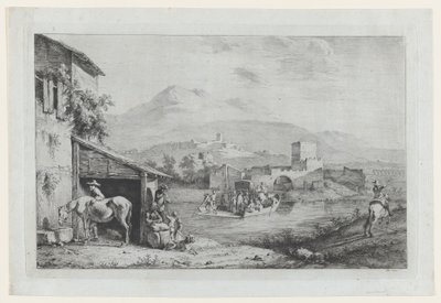 Garigliano Passage Italia, 1793. tekijältä Jean Jacques de Boissieu