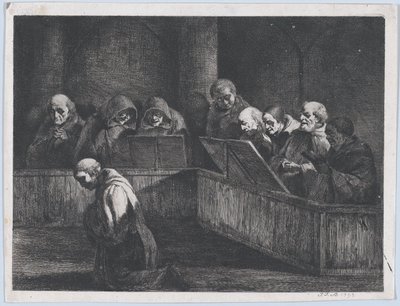 Munkit laulavat, 1795. tekijältä Jean Jacques de Boissieu