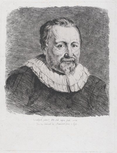 Muotokuva Van Dyckin mukaan, 1770. tekijältä Jean Jacques de Boissieu