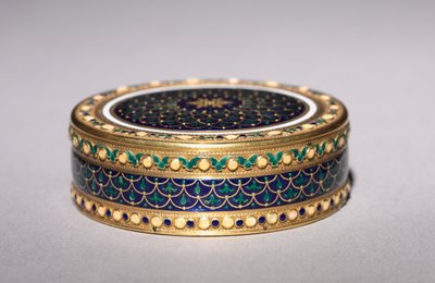 Pyöreä laatikko, 1779-80 tekijältä Jean Joseph Barrière