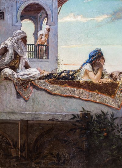 Ilta terasseilla (Marokko) tekijältä Jean Joseph Benjamin Constant