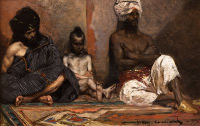 Istuvat arabit tekijältä Jean Joseph Benjamin Constant
