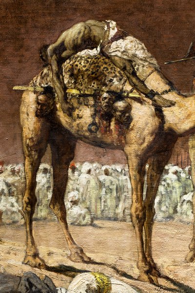 Viimeiset kapinalliset, Marokon historiallinen kohtaus (yksityiskohta) tekijältä Jean Joseph Benjamin Constant
