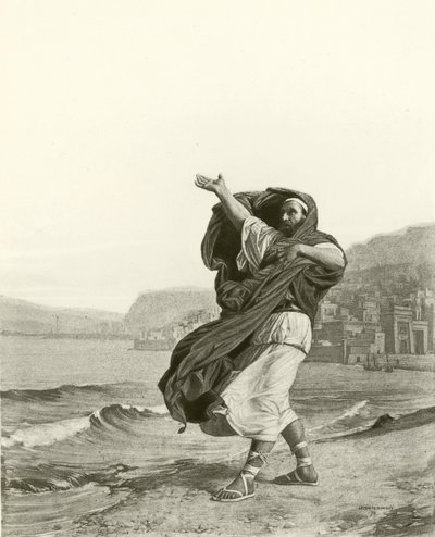 Demosthenes harjoittelee puhetta (syväpaino) tekijältä Jean Jules Antoine Lecomte du Nouy