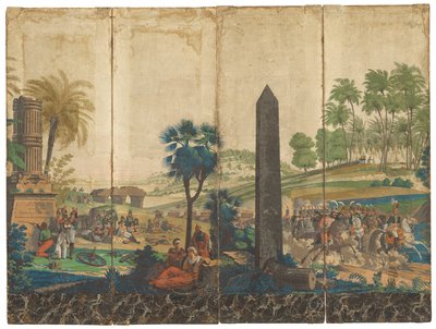 "Ranskalaiset Egyptissä" [ranskaksi Egyptissä] tekijältä Jean Julien Deltil, 1791 – 1863