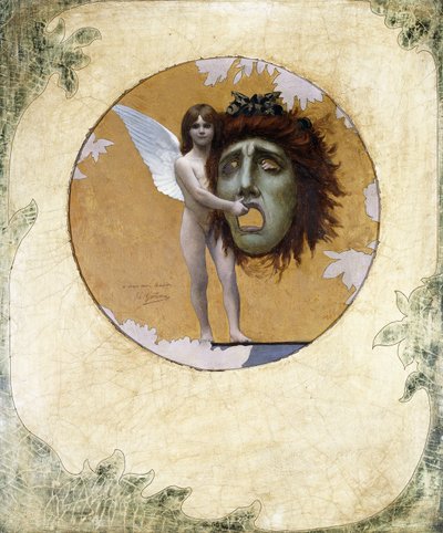 Putto naamion kanssa tekijältä Jean Leon Gerome