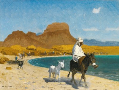 Akaba Gulf (öljy kankaalle) tekijältä Jean Leon Gerome