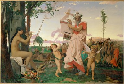 Anakreon, Bacchus ja rakkaus (maalaus kankaalle) tekijältä Jean Leon Gerome