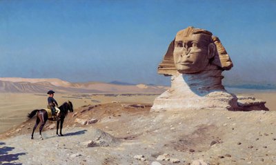 Bonaparte ennen sfinksiä tekijältä Jean Leon Gerome