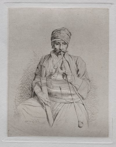 Egyptiläinen tupakoitsija tekijältä Jean Leon Gerome