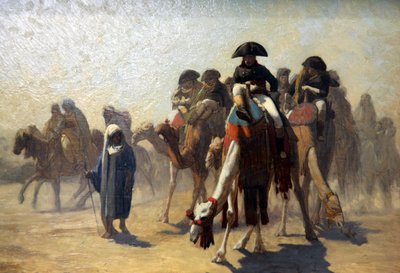 "Kenraali Bonaparte sotilasesikuntansa kanssa Egyptissä", 1863 tekijältä Jean Leon Gerome