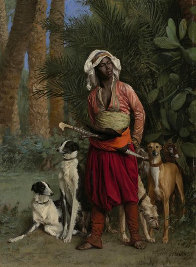 Saksa: Meister der Hunde Koirien neekerimestari


Vaihtoehtoinen nimi(t):  

Saksan kieli: Meister der Hunde The Negro Master of the Hounds (Koirien neekerimestari) tekijältä Jean Leon Gerome