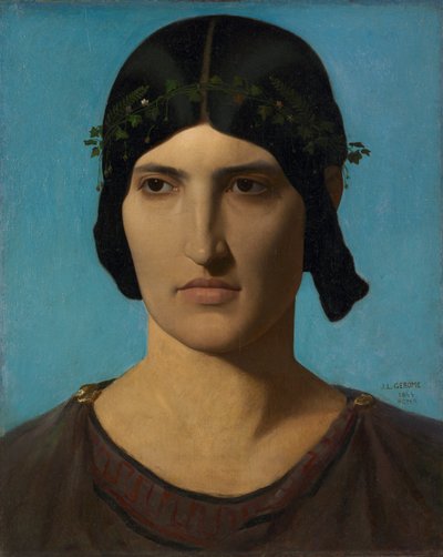 Italian naisen pää tekijältä Jean Leon Gerome