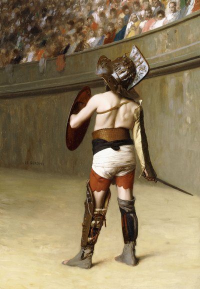 Mirmillon - gallialainen gladiaattori, tekijältä Jean Leon Gerome