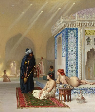 Uima-allas haaremissa tekijältä Jean Leon Gerome