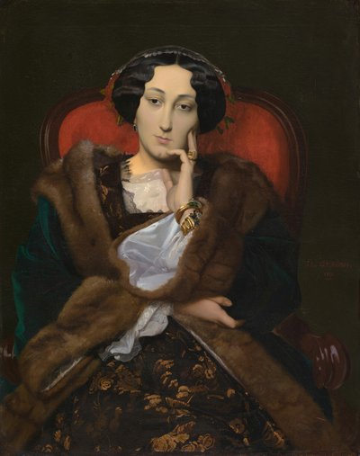 Naisen muotokuva, 1851. tekijältä Jean Leon Gerome