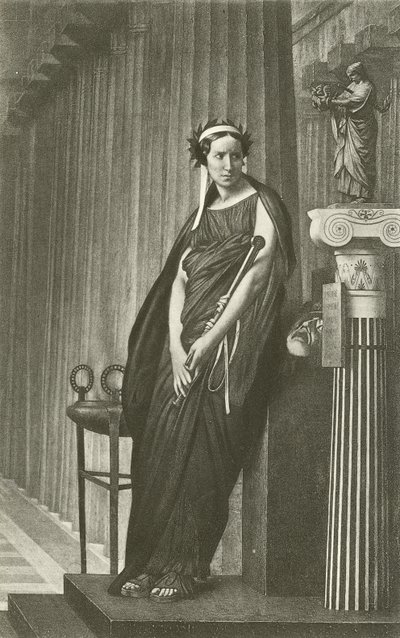 Rachel kreikkalaisen tragedian museona (syväpaino) tekijältä Jean Leon Gerome
