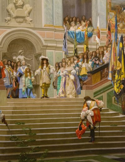 Louis 2 de Bourbon Conden vastaanotto sanoi kuningas Louis 14 a Versailles