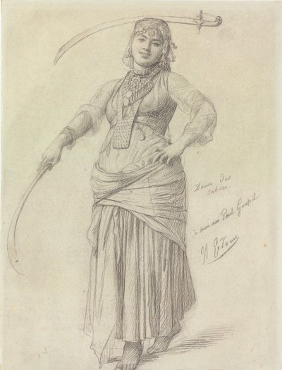 Saber Dance (kynä paperille) tekijältä Jean Leon Gerome