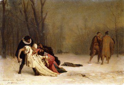 Kaksintaistelu pallon jälkeen tekijältä Jean Leon Gerome