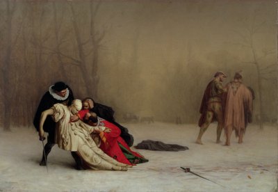 Kaksintaistelu naamiaisen jälkeen tekijältä Jean Leon Gerome