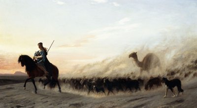 Syyrian paimen, 1865 tekijältä Jean Leon Gerome