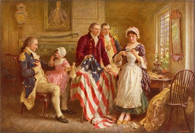 Betsy Ross 1777 tekijältä Jean Leon Gerome Ferris