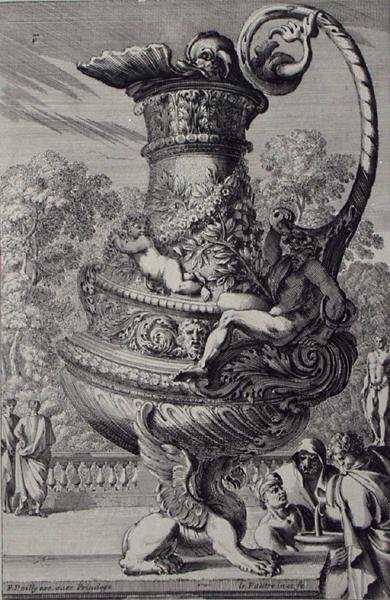 Puutarhaveistos, julkaistu n.1670 (kaiverrus) (katso myös 172934) tekijältä Jean Lepautre