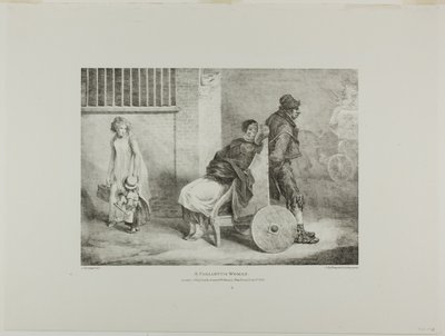 A Paraleytic Woman, levy 9 eri aiheista, jotka on piirretty elämästä ja kivestä (The English Suite). tekijältä Jean Louis André Théodore Géricault