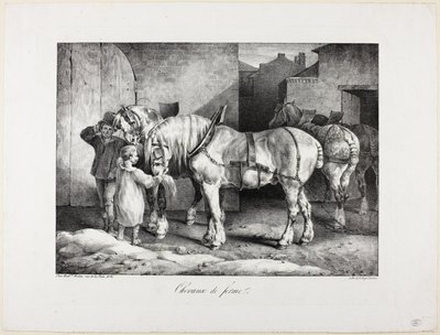 Maatilan hevoset tekijältä Jean Louis André Théodore Géricault