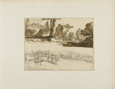 Neljä maisemaa tekijältä Jean Louis André Théodore Géricault