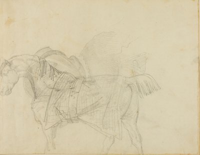 Hevonen, jolla on huopa tekijältä Jean Louis André Théodore Géricault