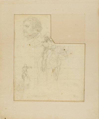Ratsuupseeri ja muita luonnoksia tekijältä Jean Louis André Théodore Géricault