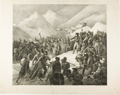 Saint-Bernhard-vuoren kulku tekijältä Jean Louis André Théodore Géricault