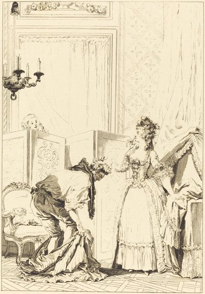 The Beaten ja Content Cuckold tekijältä Jean Louis Delignon and Antoine Jean Duclos after Jean Honoré Fragonard